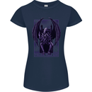 Cthulhu Follow Your God Kraken Mythology Womens Petite Cut T-Shirt Navy Blue