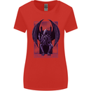 Cthulhu Follow Your God Kraken Mythology Womens Wider Cut T-Shirt Red