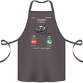 Cthulhu Is Calling Funny Kraken Cotton Apron 100% Organic Dark Grey
