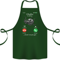 Cthulhu Is Calling Funny Kraken Cotton Apron 100% Organic Forest Green