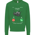 Cthulhu Is Calling Funny Kraken Kids Sweatshirt Jumper Irish Green