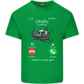 Cthulhu Is Calling Funny Kraken Kids T-Shirt Childrens Irish Green