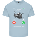 Cthulhu Is Calling Funny Kraken Kids T-Shirt Childrens Light Blue