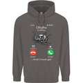 Cthulhu Is Calling Funny Kraken Mens 80% Cotton Hoodie Charcoal