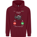 Cthulhu Is Calling Funny Kraken Mens 80% Cotton Hoodie Maroon