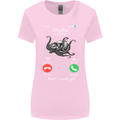 Cthulhu Is Calling Funny Kraken Womens Wider Cut T-Shirt Light Pink