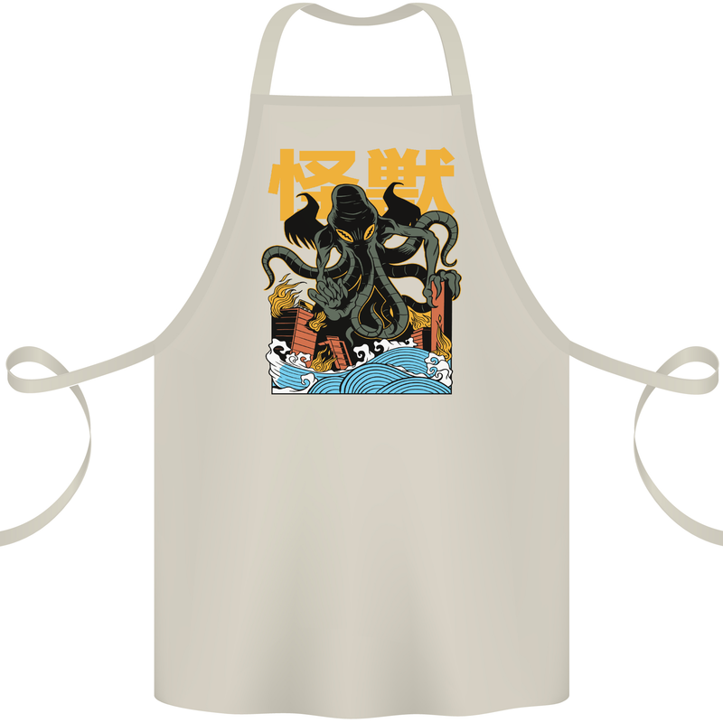 Cthulhu Japanese Anime Kraken Cotton Apron 100% Organic Natural
