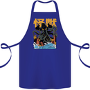 Cthulhu Japanese Anime Kraken Cotton Apron 100% Organic Royal Blue