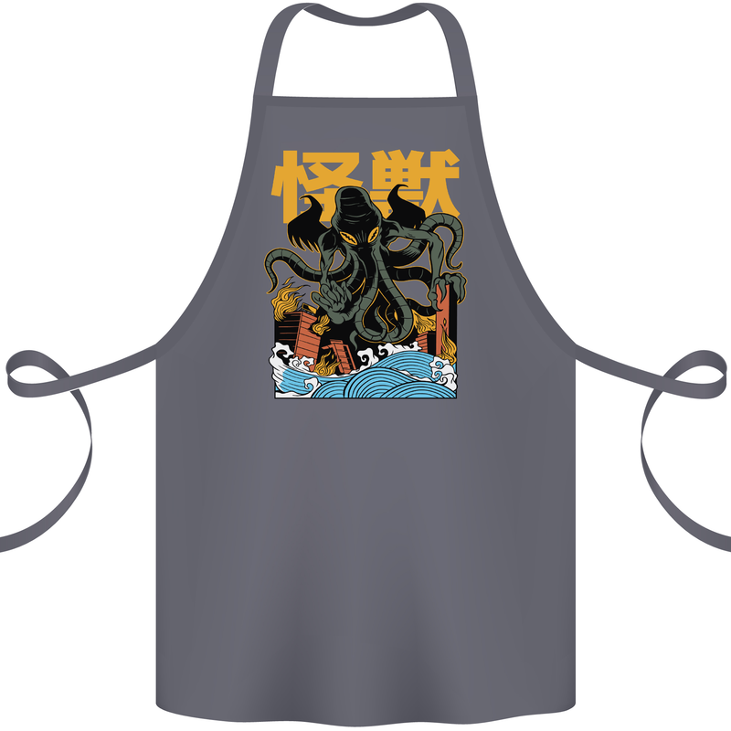 Cthulhu Japanese Anime Kraken Cotton Apron 100% Organic Steel