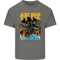 Cthulhu Japanese Anime Kraken Kids T-Shirt Childrens Charcoal