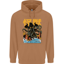 Cthulhu Japanese Anime Kraken Mens 80% Cotton Hoodie Caramel Latte