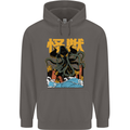 Cthulhu Japanese Anime Kraken Mens 80% Cotton Hoodie Charcoal