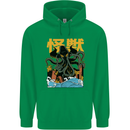 Cthulhu Japanese Anime Kraken Mens 80% Cotton Hoodie Irish Green