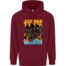 Cthulhu Japanese Anime Kraken Mens 80% Cotton Hoodie Maroon