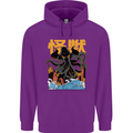 Cthulhu Japanese Anime Kraken Mens 80% Cotton Hoodie Purple