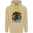 Cthulhu Japanese Anime Kraken Mens 80% Cotton Hoodie Sand