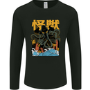 Cthulhu Japanese Anime Kraken Mens Long Sleeve T-Shirt Black