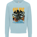 Cthulhu Japanese Anime Kraken Mens Sweatshirt Jumper Light Blue