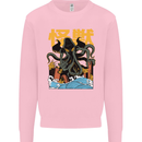 Cthulhu Japanese Anime Kraken Mens Sweatshirt Jumper Light Pink