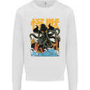 Cthulhu Japanese Anime Kraken Mens Sweatshirt Jumper White