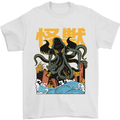 Cthulhu Japanese Anime Kraken Mens T-Shirt Cotton Gildan White