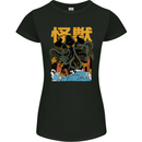 Cthulhu Japanese Anime Kraken Womens Petite Cut T-Shirt Black