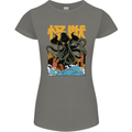 Cthulhu Japanese Anime Kraken Womens Petite Cut T-Shirt Charcoal