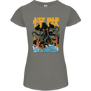 Cthulhu Japanese Anime Kraken Womens Petite Cut T-Shirt Charcoal
