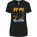 Cthulhu Japanese Anime Kraken Womens Wider Cut T-Shirt Black