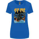 Cthulhu Japanese Anime Kraken Womens Wider Cut T-Shirt Royal Blue