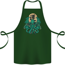 Cthulhu Monster Kraken Cotton Apron 100% Organic Forest Green