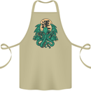 Cthulhu Monster Kraken Cotton Apron 100% Organic Khaki