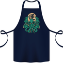 Cthulhu Monster Kraken Cotton Apron 100% Organic Navy Blue