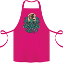 Cthulhu Monster Kraken Cotton Apron 100% Organic Pink