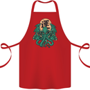 Cthulhu Monster Kraken Cotton Apron 100% Organic Red