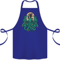 Cthulhu Monster Kraken Cotton Apron 100% Organic Royal Blue