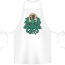 Cthulhu Monster Kraken Cotton Apron 100% Organic White