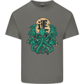 Cthulhu Monster Kraken Kids T-Shirt Childrens Charcoal
