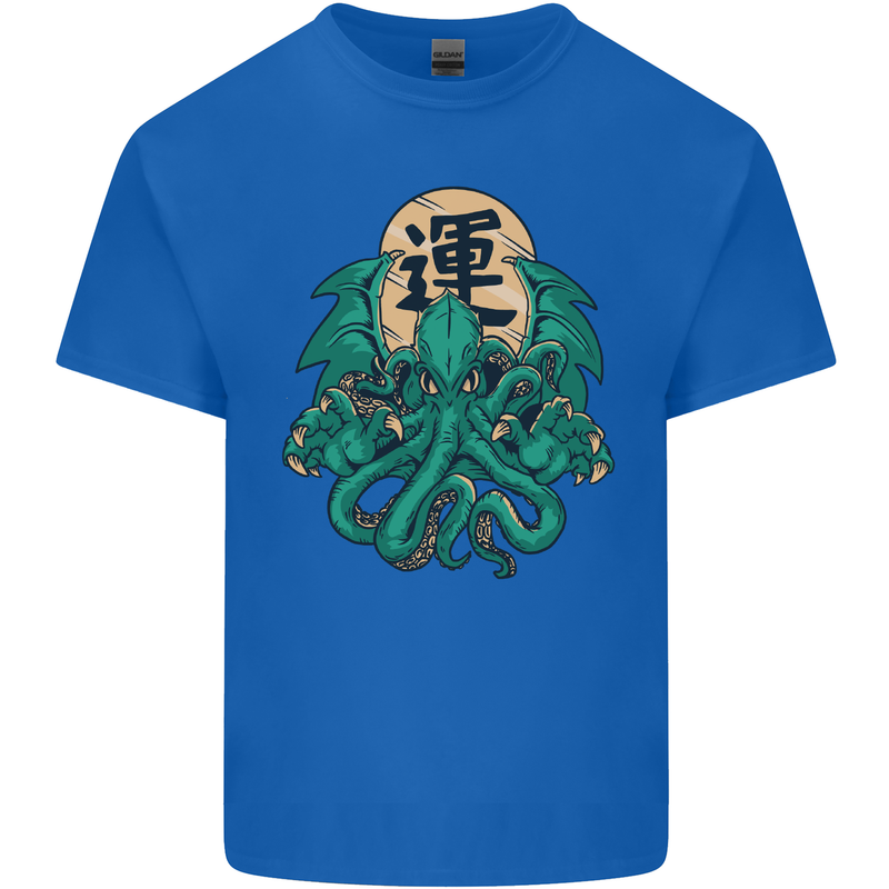 Cthulhu Monster Kraken Kids T-Shirt Childrens Royal Blue