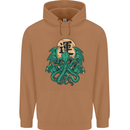Cthulhu Monster Kraken Mens 80% Cotton Hoodie Caramel Latte