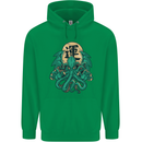 Cthulhu Monster Kraken Mens 80% Cotton Hoodie Irish Green