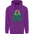 Cthulhu Monster Kraken Mens 80% Cotton Hoodie Purple