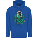 Cthulhu Monster Kraken Mens 80% Cotton Hoodie Royal Blue