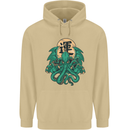 Cthulhu Monster Kraken Mens 80% Cotton Hoodie Sand