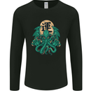 Cthulhu Monster Kraken Mens Long Sleeve T-Shirt Black