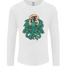 Cthulhu Monster Kraken Mens Long Sleeve T-Shirt White