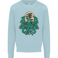 Cthulhu Monster Kraken Mens Sweatshirt Jumper Light Blue