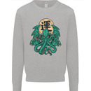 Cthulhu Monster Kraken Mens Sweatshirt Jumper Sports Grey