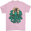 Cthulhu Monster Kraken Mens T-Shirt Cotton Gildan Light Pink