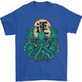 Cthulhu Monster Kraken Mens T-Shirt Cotton Gildan Royal Blue